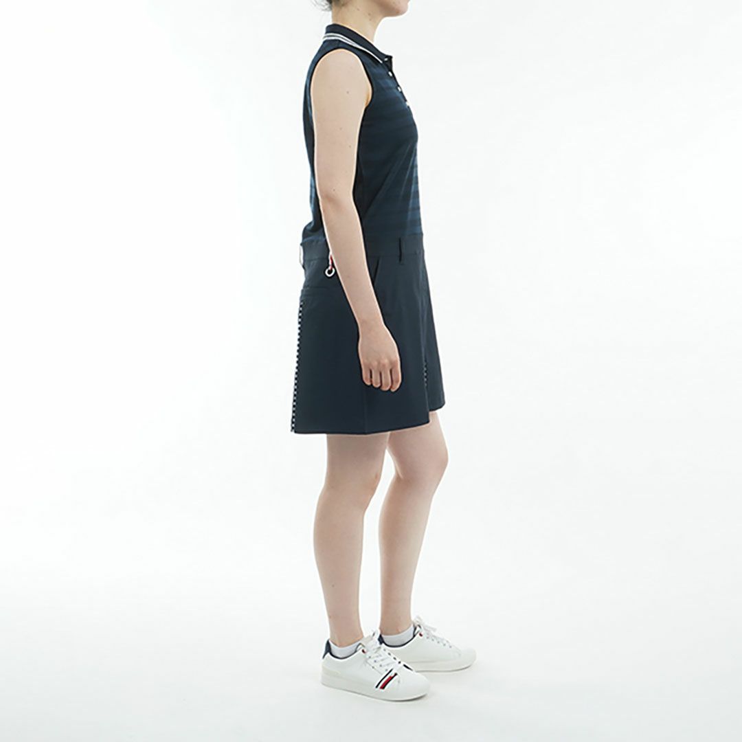 トミー ヒルフィガー ゴルフ Tommy Hilfiger Golf レディース レディース ノースリーブ コンビシャツワンピース THLA526 詳細7