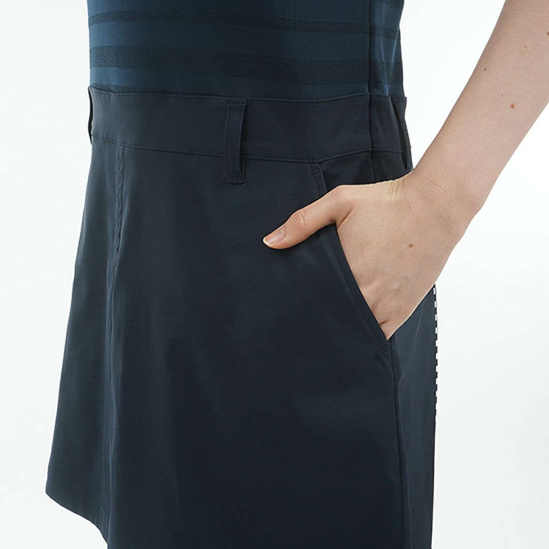 トミー ヒルフィガー ゴルフ Tommy Hilfiger Golf レディース レディース ノースリーブ コンビシャツワンピース THLA526 詳細9