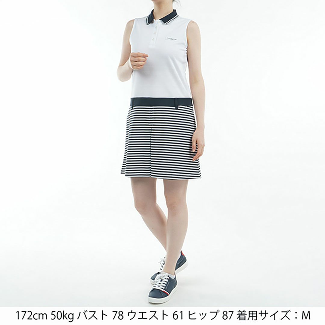 トミー ヒルフィガー ゴルフ Tommy Hilfiger Golf レディース レディース ノースリーブ コンビシャツワンピース THLA526 詳細16