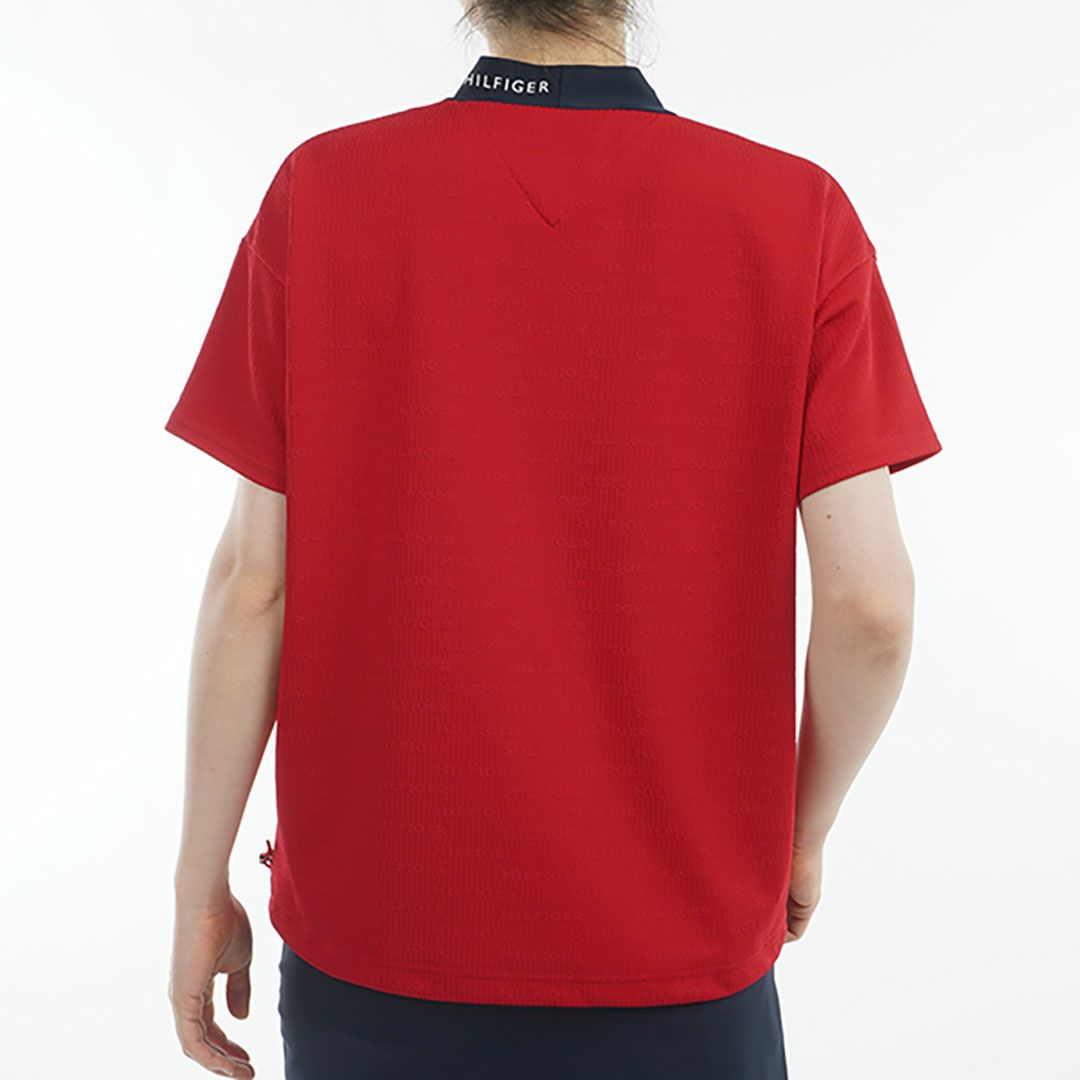 トミー ヒルフィガー ゴルフ Tommy Hilfiger Golf レディース レディース ジャカードリラックス 半袖モックネックシャツ THLA529 詳細7