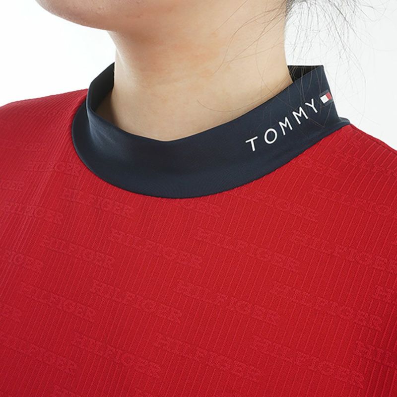 トミー ヒルフィガー ゴルフ Tommy Hilfiger Golf レディース レディース ジャカードリラックス 半袖モックネックシャツ THLA529 詳細11