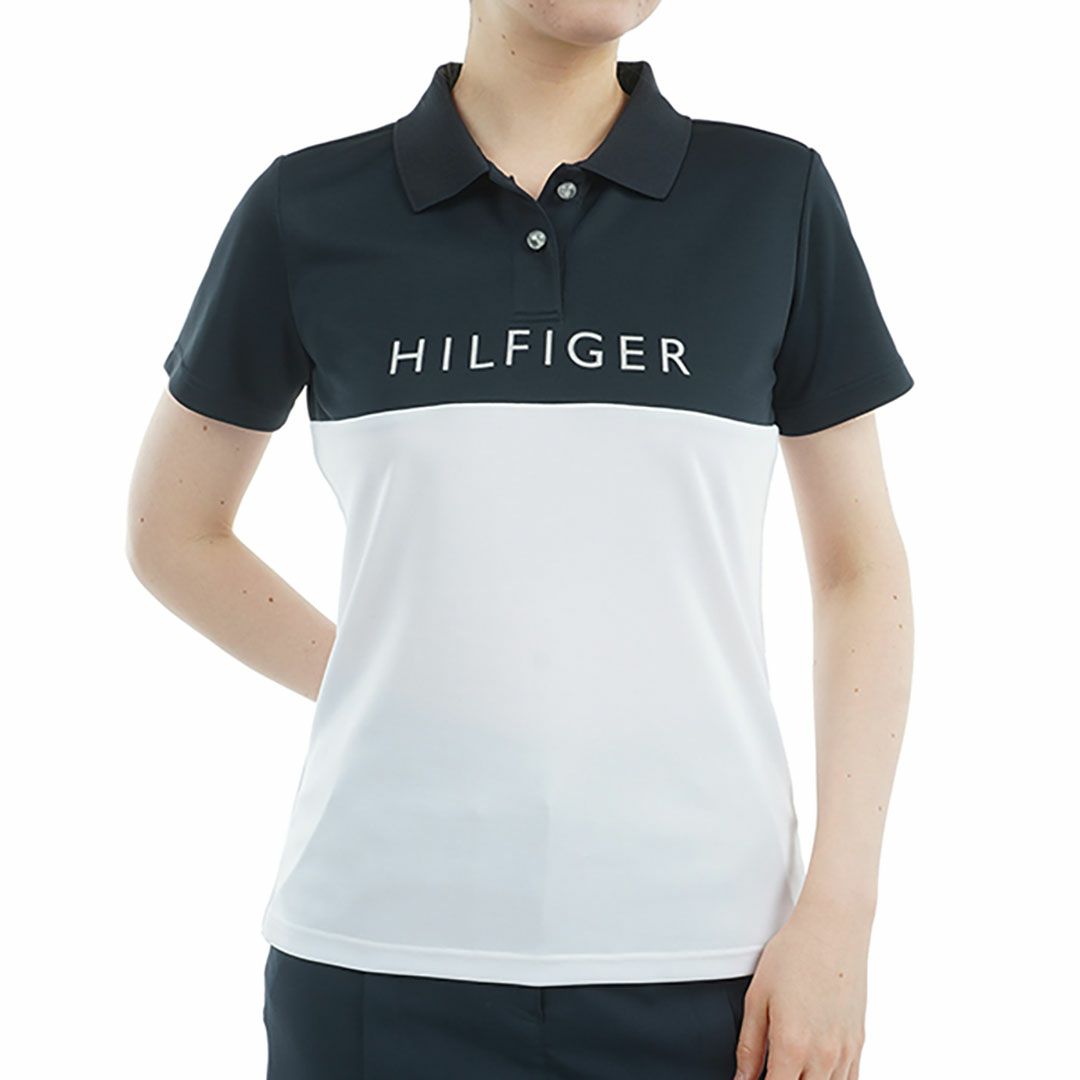トミー ヒルフィガー ゴルフ Tommy Hilfiger Golf レディース レディース コントラストカラー 半袖ロゴポロシャツ THLA530 詳細2