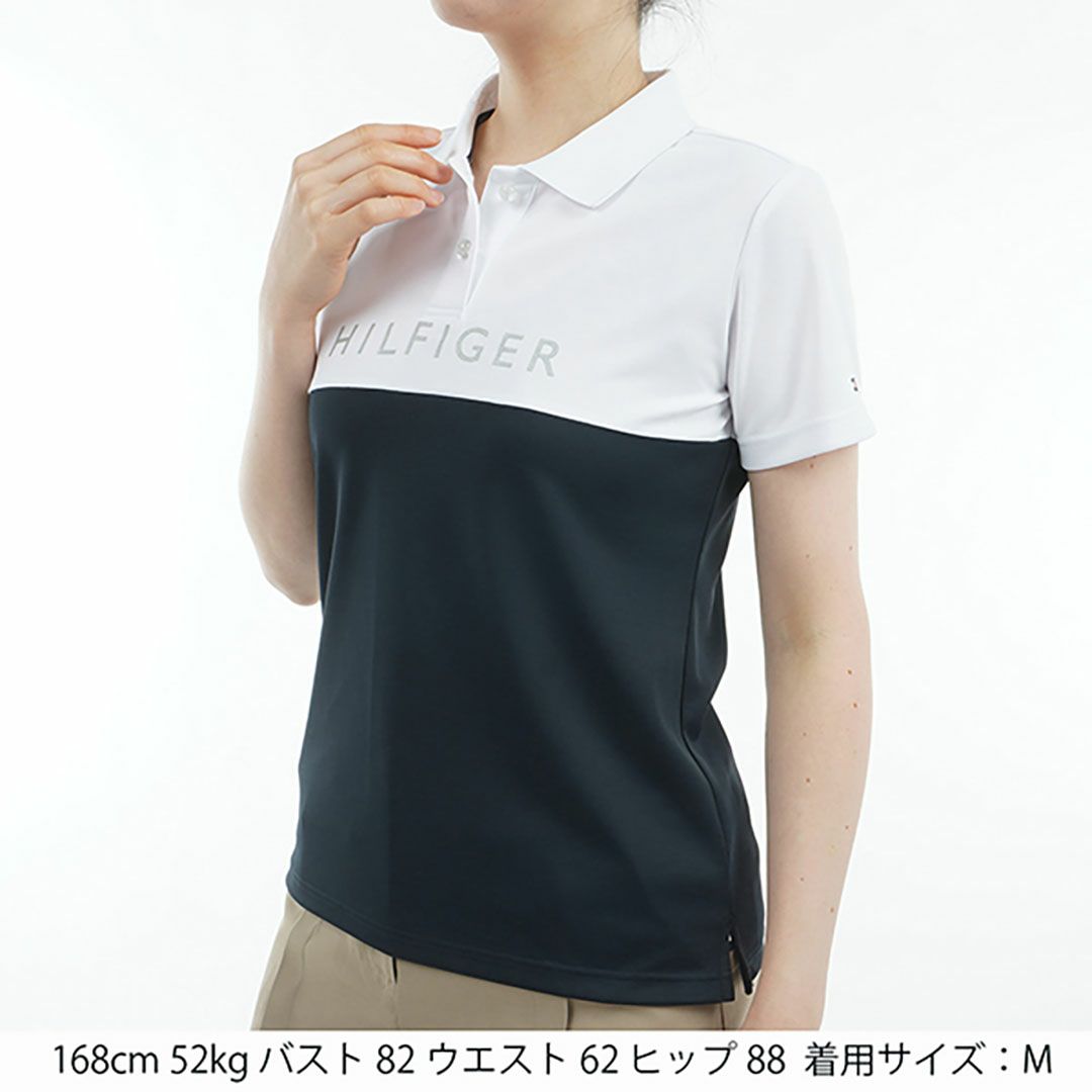 トミー ヒルフィガー ゴルフ Tommy Hilfiger Golf レディース レディース コントラストカラー 半袖ロゴポロシャツ THLA530 詳細5