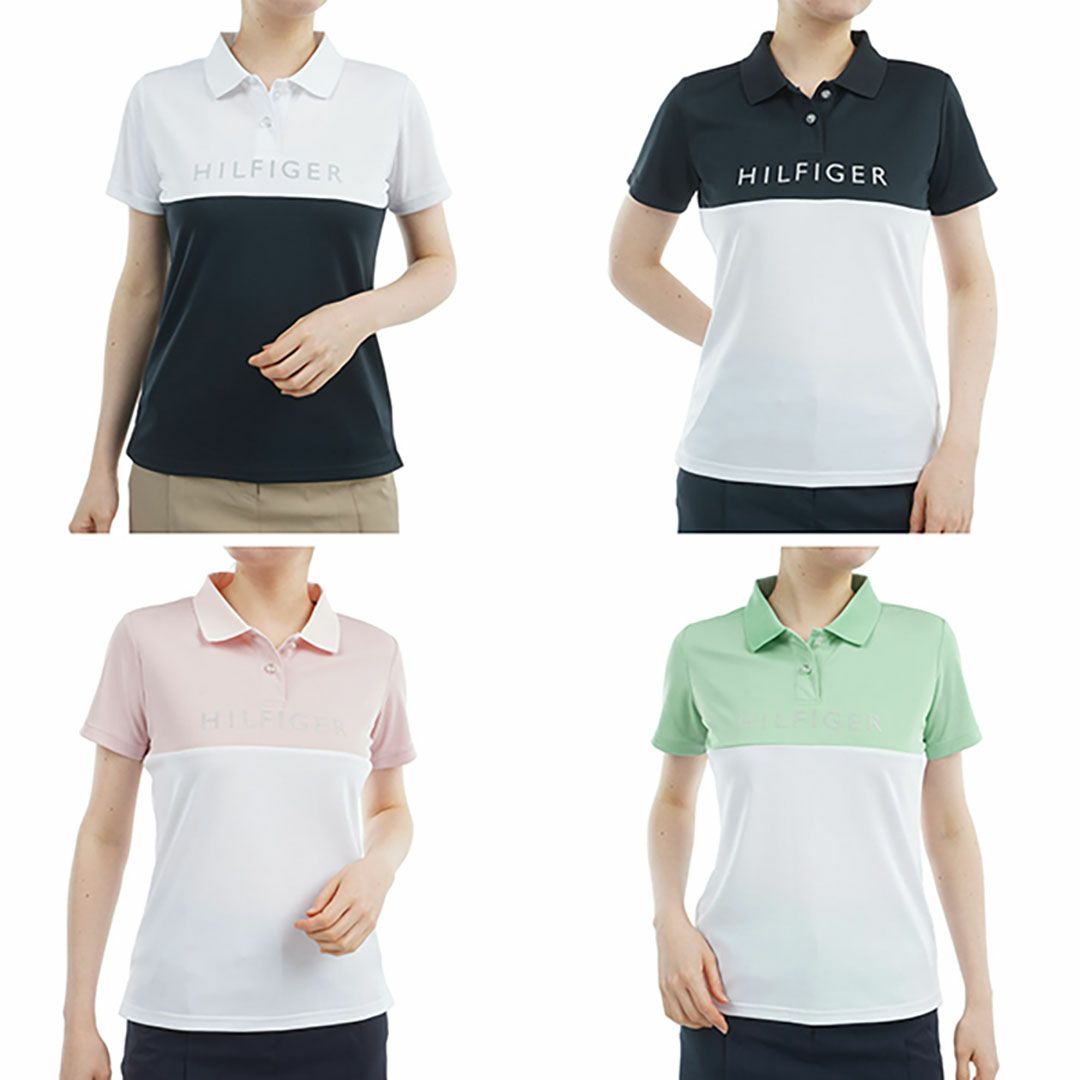 トミー ヒルフィガー ゴルフ Tommy Hilfiger Golf レディース レディース コントラストカラー 半袖ロゴポロシャツ THLA530 詳細20