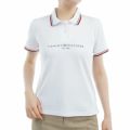 トミー ヒルフィガー ゴルフ Tommy Hilfiger Golf レディース レディース フロントロゴ ホワイトカラー半袖ポロシャツ THLA531 詳細2