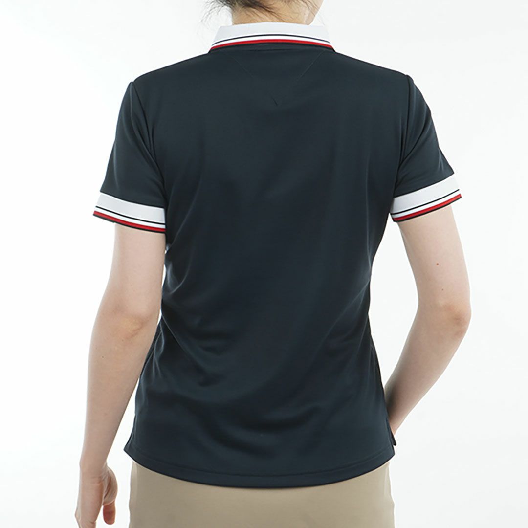トミー ヒルフィガー ゴルフ Tommy Hilfiger Golf レディース レディース フロントロゴ ホワイトカラー半袖ポロシャツ THLA531 詳細8