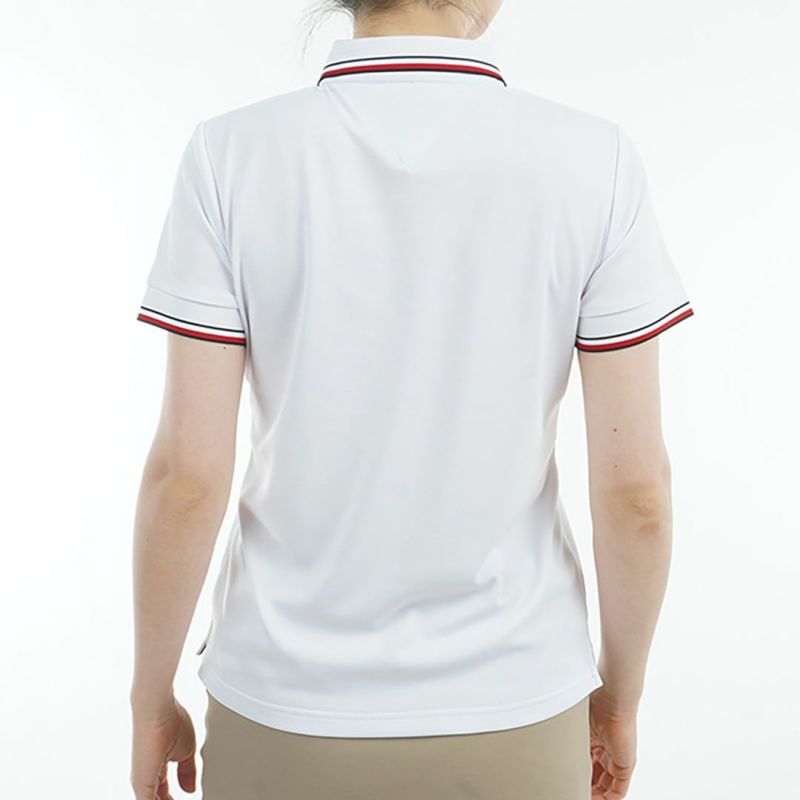 トミー ヒルフィガー ゴルフ Tommy Hilfiger Golf レディース レディース フロントロゴ ホワイトカラー半袖ポロシャツ THLA531 詳細15