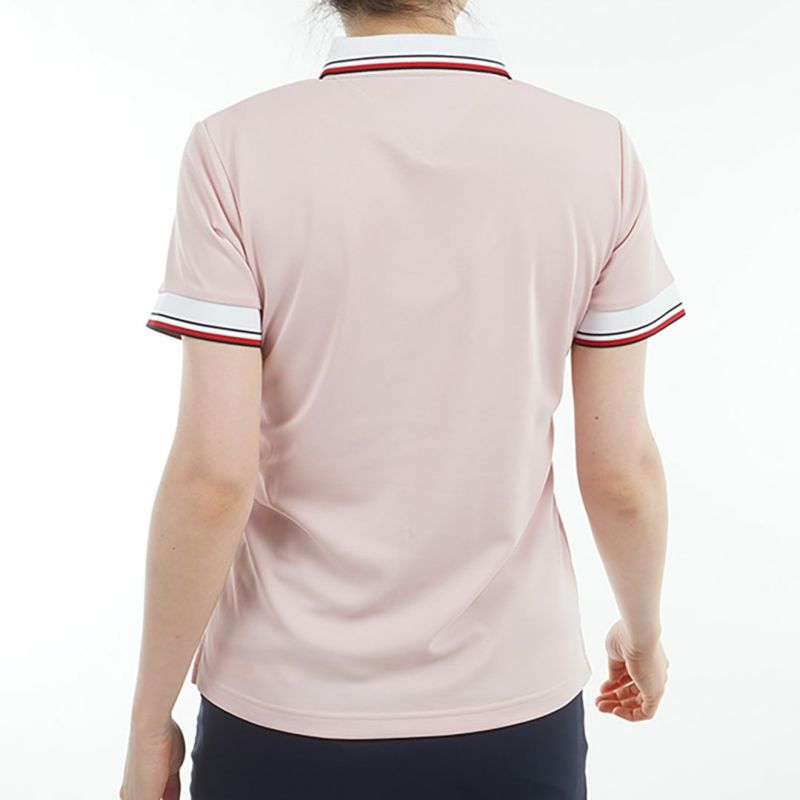 トミー ヒルフィガー ゴルフ Tommy Hilfiger Golf レディース レディース フロントロゴ ホワイトカラー半袖ポロシャツ THLA531 詳細19