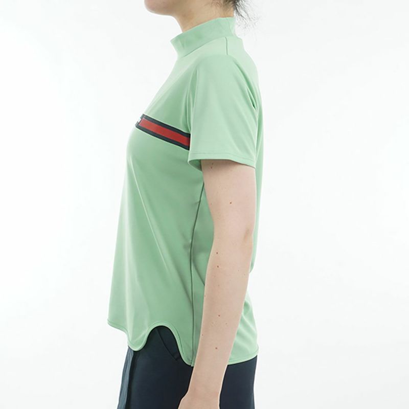 トミー ヒルフィガー ゴルフ Tommy Hilfiger Golf レディース レディース ラインロゴ 半袖モックネックシャツ THLA532 詳細7