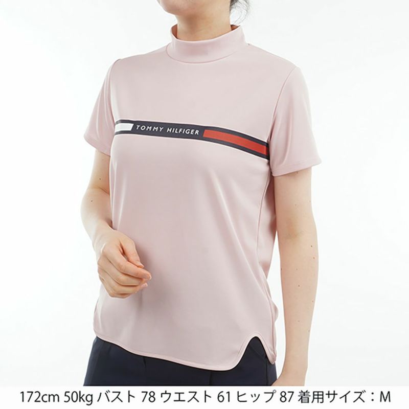 トミー ヒルフィガー ゴルフ Tommy Hilfiger Golf レディース レディース ラインロゴ 半袖モックネックシャツ THLA532 詳細19