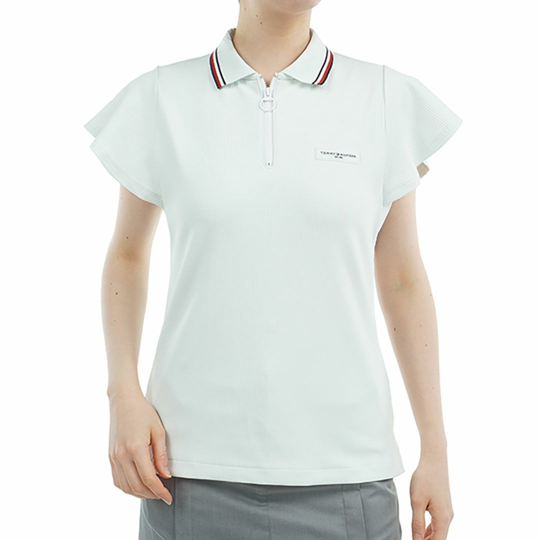 トミー ヒルフィガー ゴルフ Tommy Hilfiger Golf レディース レディース ハイテンション バタフライスリーブシャツ THLA533 詳細2