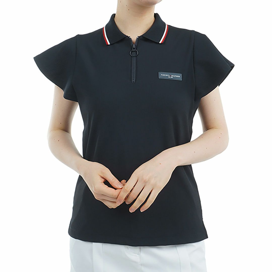 トミー ヒルフィガー ゴルフ Tommy Hilfiger Golf レディース レディース ハイテンション バタフライスリーブシャツ THLA533 詳細3