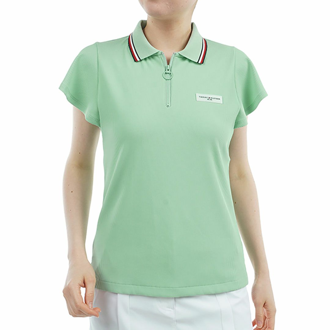 トミー ヒルフィガー ゴルフ Tommy Hilfiger Golf レディース レディース ハイテンション バタフライスリーブシャツ THLA533 詳細4