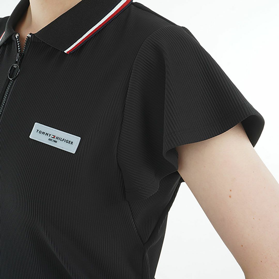 トミー ヒルフィガー ゴルフ Tommy Hilfiger Golf レディース レディース ハイテンション バタフライスリーブシャツ THLA533 詳細10