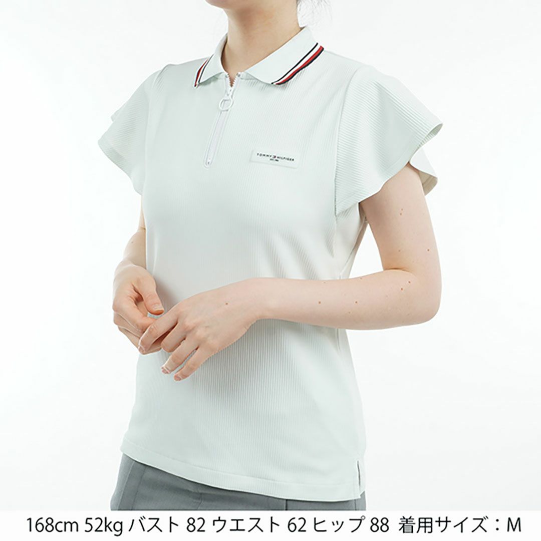 トミー ヒルフィガー ゴルフ Tommy Hilfiger Golf レディース レディース ハイテンション バタフライスリーブシャツ THLA533 詳細13