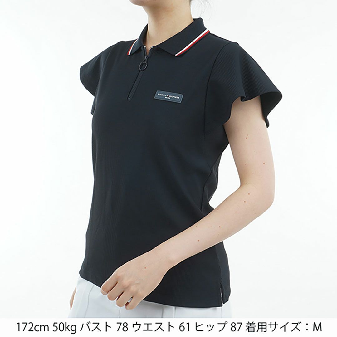 トミー ヒルフィガー ゴルフ Tommy Hilfiger Golf レディース レディース ハイテンション バタフライスリーブシャツ THLA533 詳細15