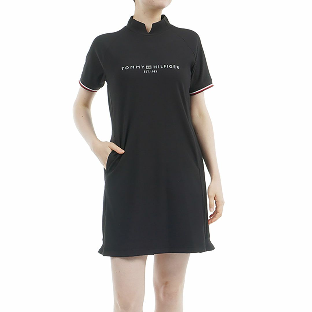 トミー ヒルフィガー ゴルフ Tommy Hilfiger Golf レディース レディース ハイテンションモックネック Aラインワンピース THLA534 詳細1