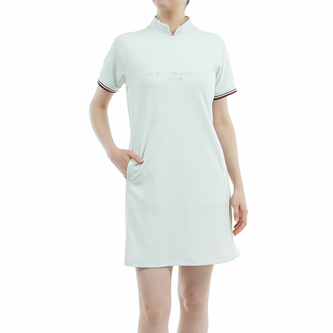 トミー ヒルフィガー ゴルフ Tommy Hilfiger Golf レディース レディース ハイテンションモックネック Aラインワンピース THLA534 詳細2