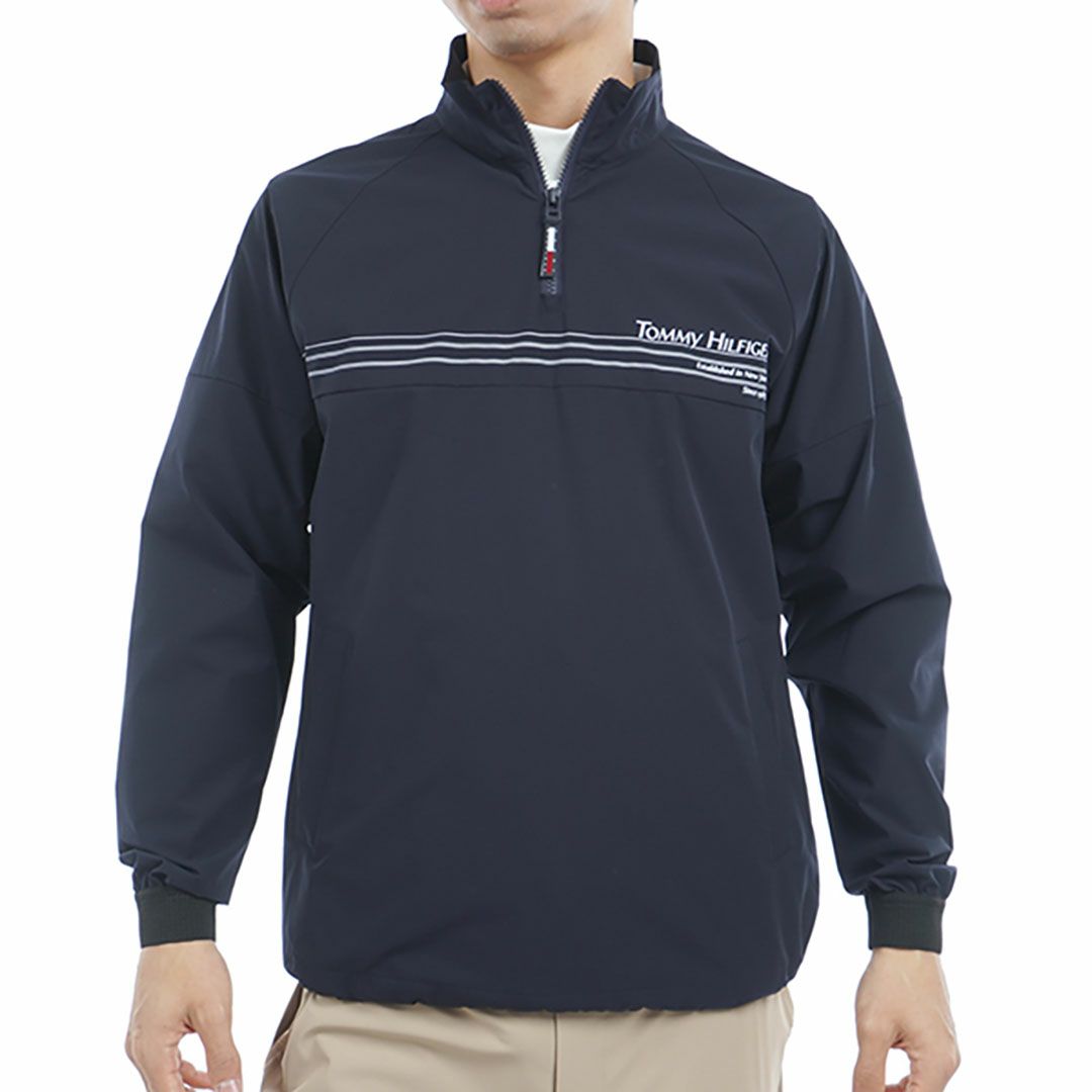 トミー ヒルフィガー ゴルフ Tommy Hilfiger Golf メンズ メンズ ハーフジップ ブルゾン THMA501 詳細1
