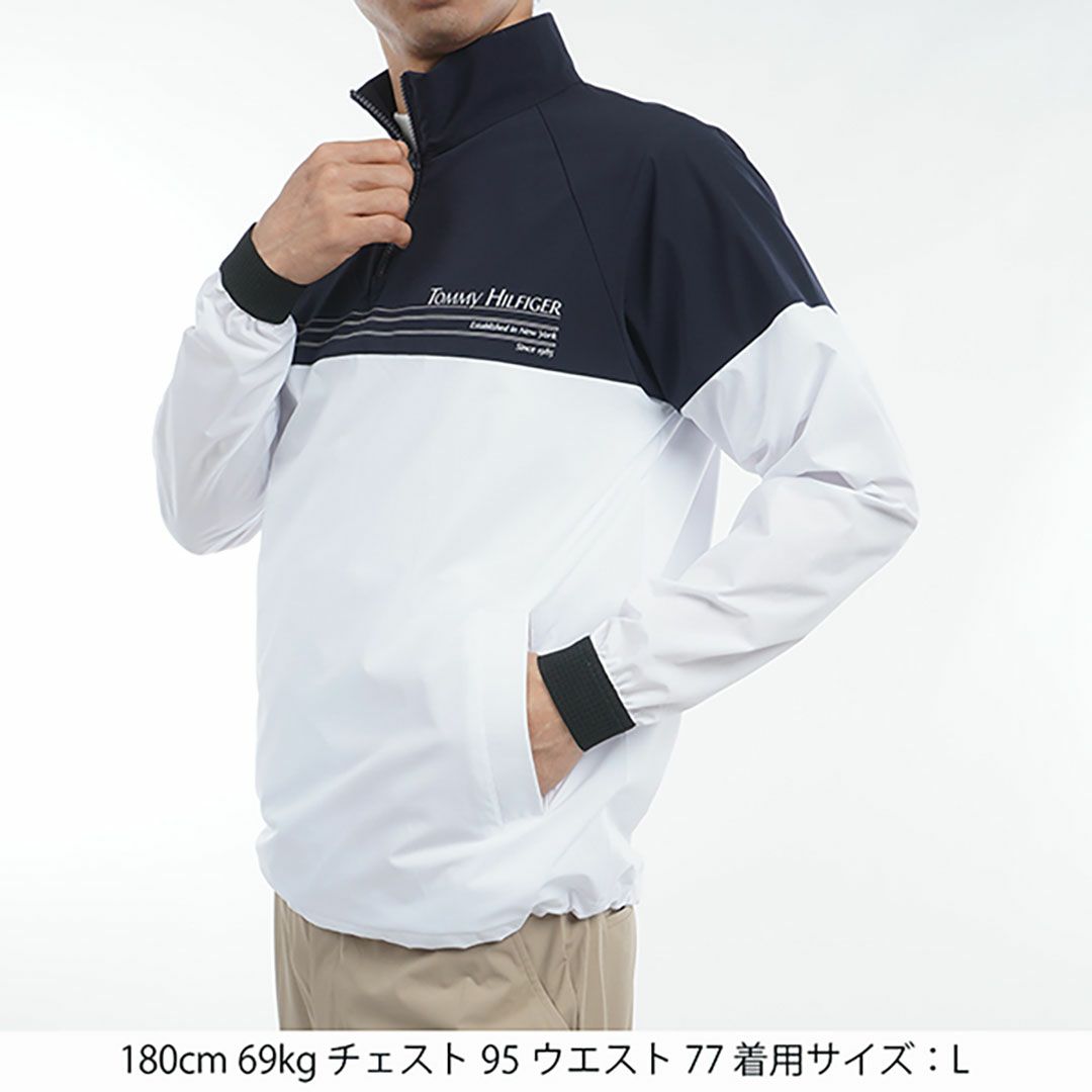 トミー ヒルフィガー ゴルフ Tommy Hilfiger Golf メンズ メンズ ハーフジップ ブルゾン THMA501 詳細14