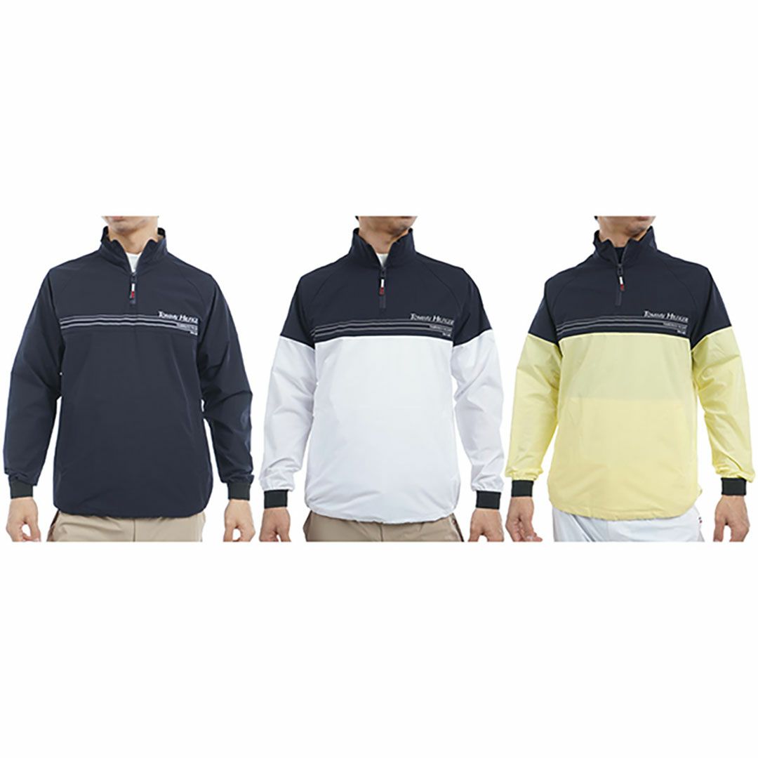 トミー ヒルフィガー ゴルフ Tommy Hilfiger Golf メンズ メンズ ハーフジップ ブルゾン THMA501 詳細18
