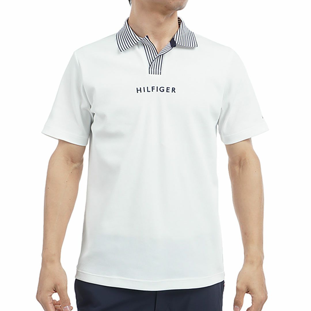 トミー ヒルフィガー ゴルフ Tommy Hilfiger Golf メンズ メンズ ビッグ鹿の子 スキッパーポロシャツ THMA502 詳細2