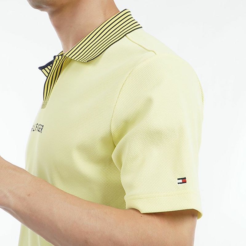 トミー ヒルフィガー ゴルフ Tommy Hilfiger Golf メンズ メンズ ビッグ鹿の子 スキッパーポロシャツ THMA502 詳細11