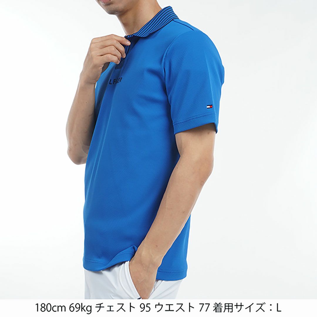 トミー ヒルフィガー ゴルフ Tommy Hilfiger Golf メンズ メンズ ビッグ鹿の子 スキッパーポロシャツ THMA502 詳細21