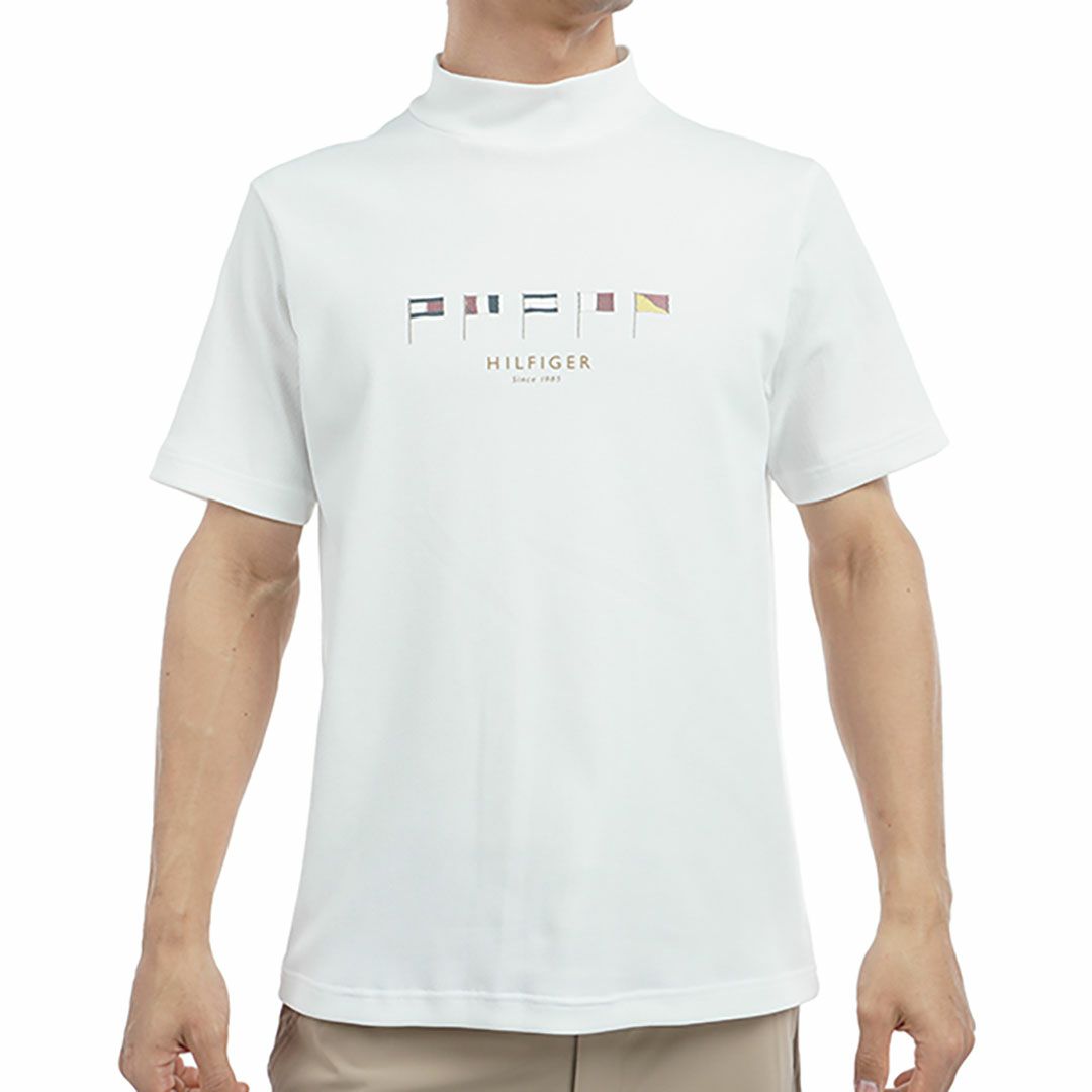 トミー ヒルフィガー ゴルフ Tommy Hilfiger Golf メンズ メンズ マルチフラッグ 半袖モックネックシャツ THMA503 詳細1