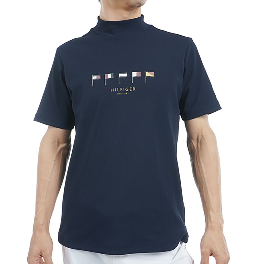 トミー ヒルフィガー ゴルフ Tommy Hilfiger Golf メンズ メンズ マルチフラッグ 半袖モックネックシャツ THMA503 詳細3