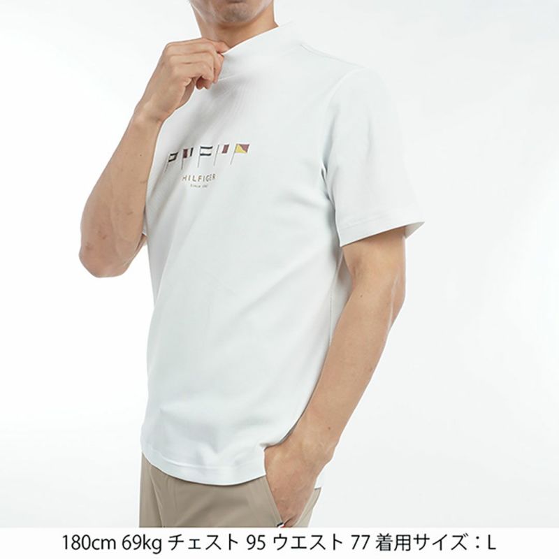 トミー ヒルフィガー ゴルフ Tommy Hilfiger Golf メンズ メンズ マルチフラッグ 半袖モックネックシャツ THMA503 詳細6