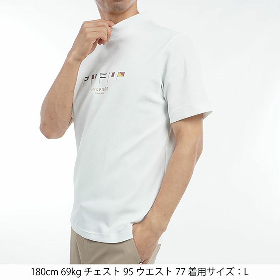 トミー ヒルフィガー ゴルフ Tommy Hilfiger Golf メンズ メンズ マルチフラッグ 半袖モックネックシャツ THMA503 詳細6
