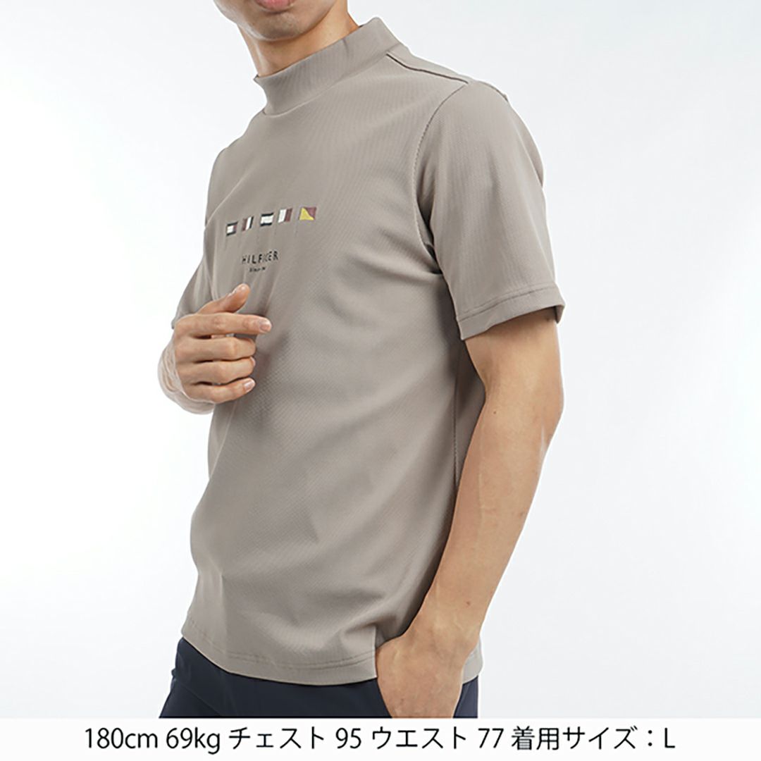 トミー ヒルフィガー ゴルフ Tommy Hilfiger Golf メンズ メンズ マルチフラッグ 半袖モックネックシャツ THMA503 詳細14