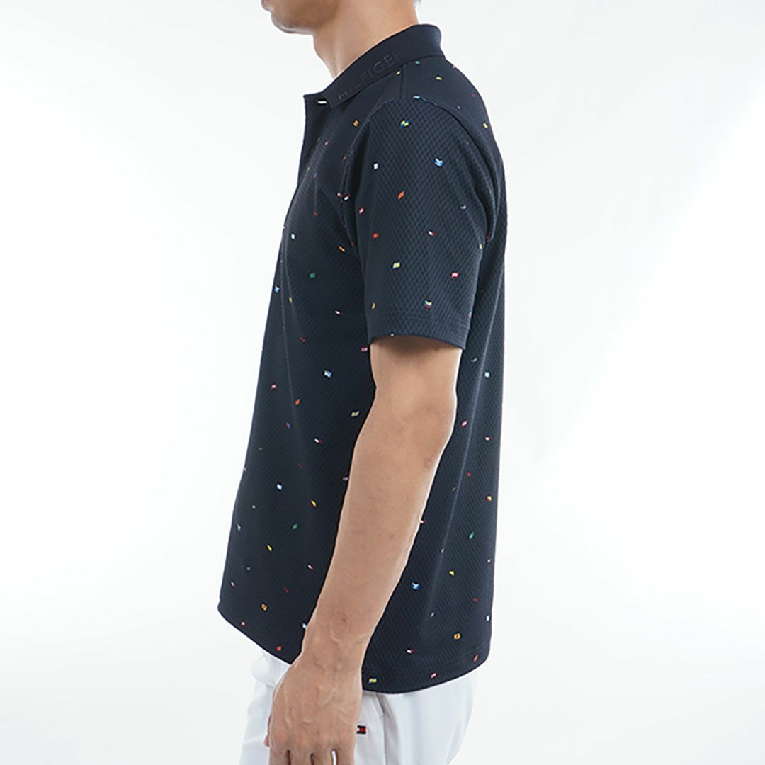 トミー ヒルフィガー ゴルフ Tommy Hilfiger Golf メンズ メンズ マルチフラッグモノグラム 半袖ポロシャツ THMA504 詳細5