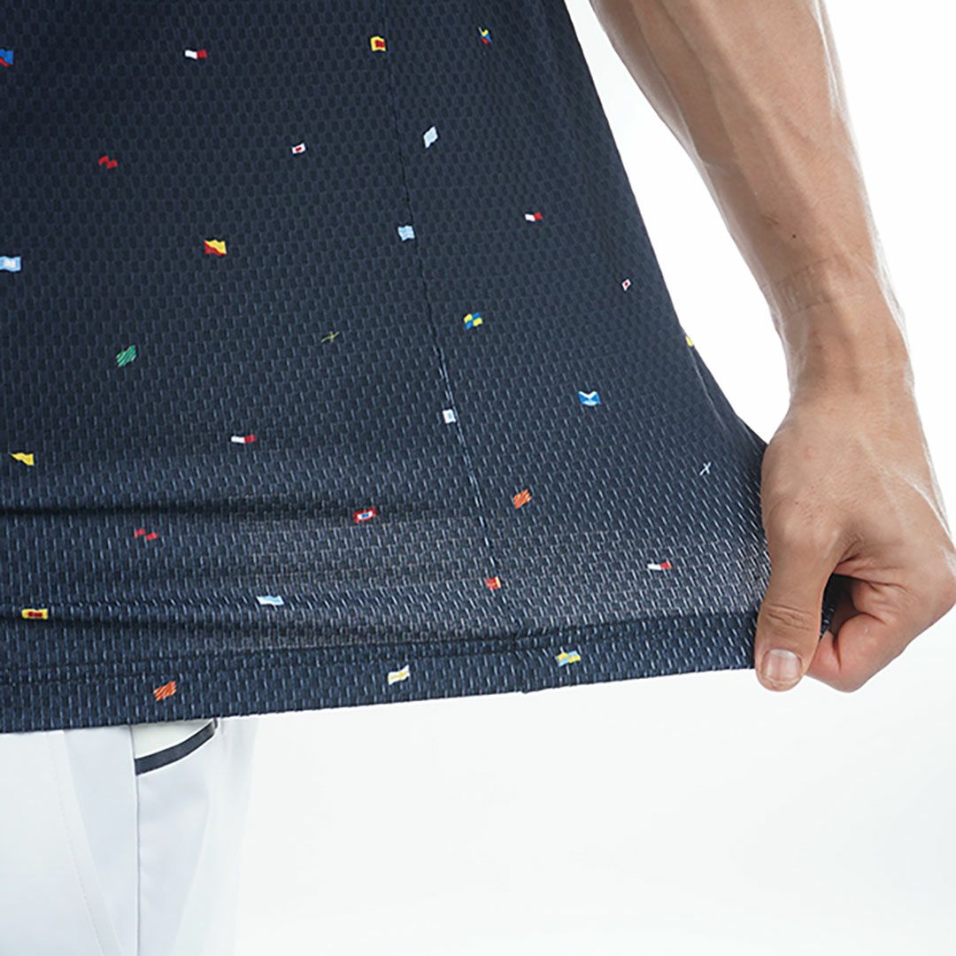 トミー ヒルフィガー ゴルフ Tommy Hilfiger Golf メンズ メンズ マルチフラッグモノグラム 半袖ポロシャツ THMA504 詳細8