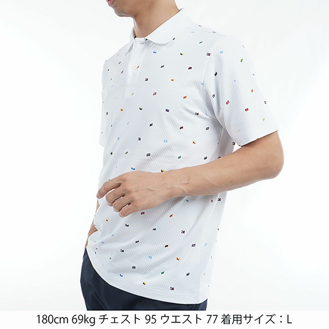 トミー ヒルフィガー ゴルフ Tommy Hilfiger Golf メンズ メンズ マルチフラッグモノグラム 半袖ポロシャツ THMA504 詳細11
