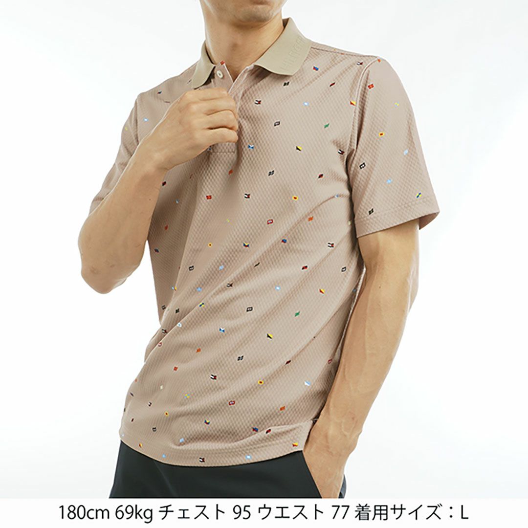 トミー ヒルフィガー ゴルフ Tommy Hilfiger Golf メンズ メンズ マルチフラッグモノグラム 半袖ポロシャツ THMA504 詳細13