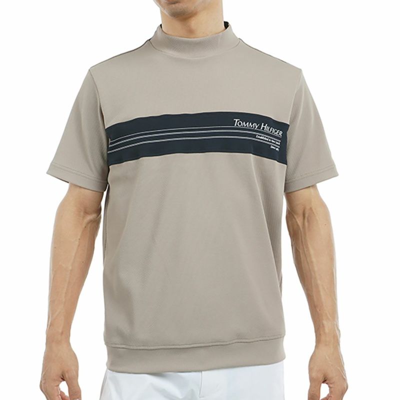 トミー ヒルフィガー ゴルフ Tommy Hilfiger Golf メンズ メンズ カラーブロック 半袖モックネックシャツ THMA505 詳細3