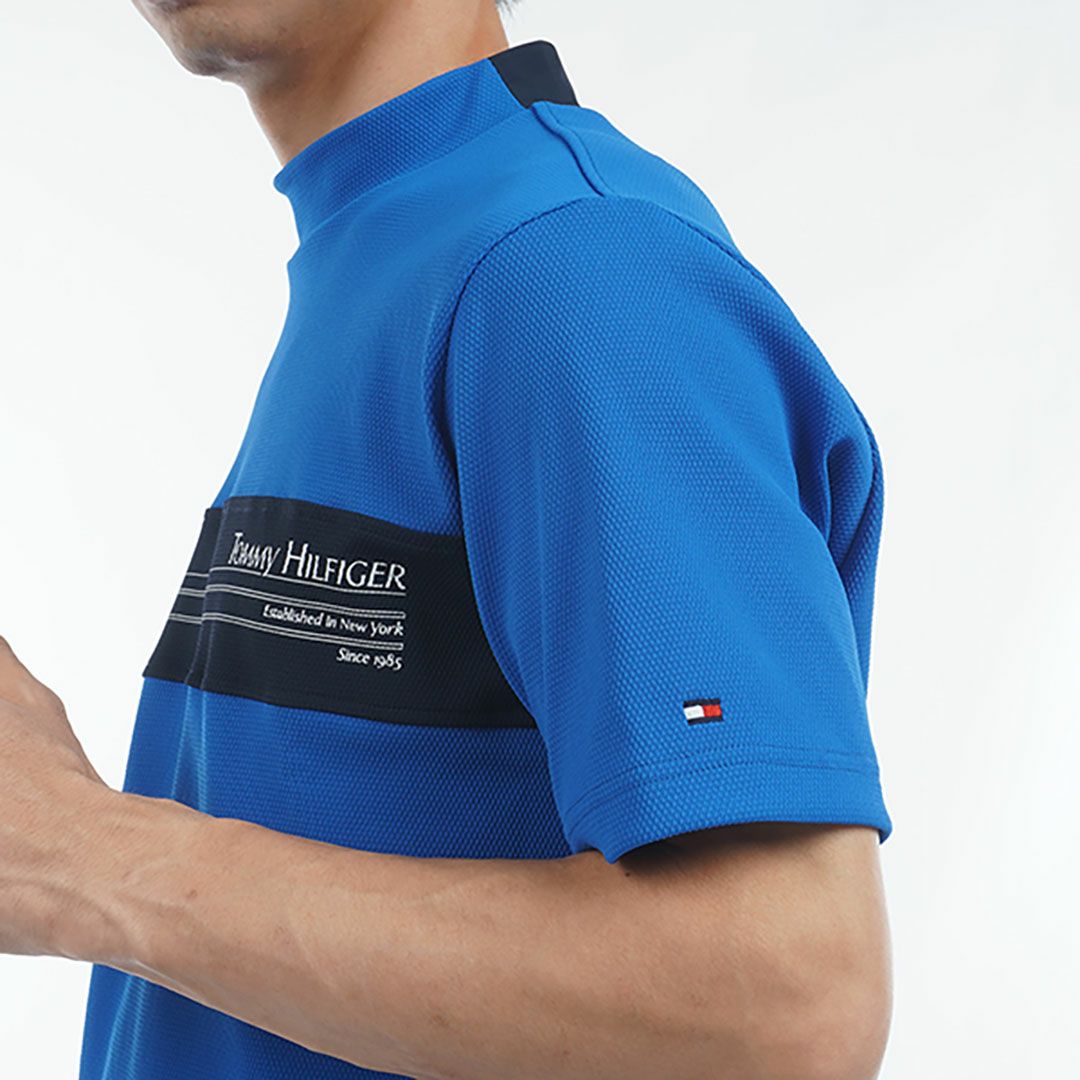 トミー ヒルフィガー ゴルフ Tommy Hilfiger Golf メンズ メンズ カラーブロック 半袖モックネックシャツ THMA505 詳細10