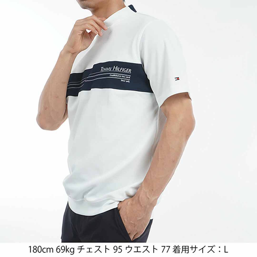 トミー ヒルフィガー ゴルフ Tommy Hilfiger Golf メンズ メンズ カラーブロック 半袖モックネックシャツ THMA505 詳細13