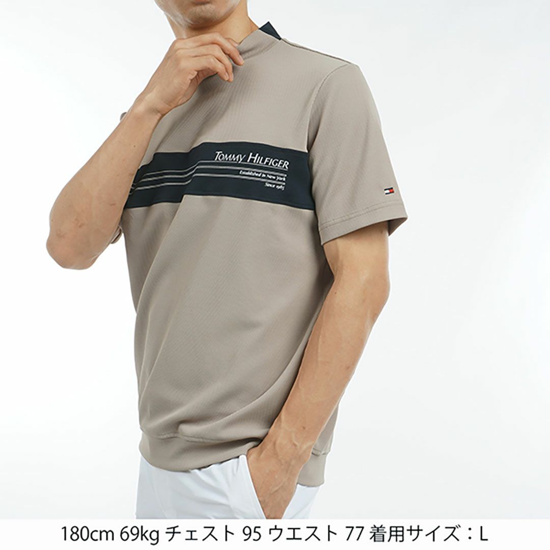 トミー ヒルフィガー ゴルフ Tommy Hilfiger Golf メンズ メンズ カラーブロック 半袖モックネックシャツ THMA505 詳細15