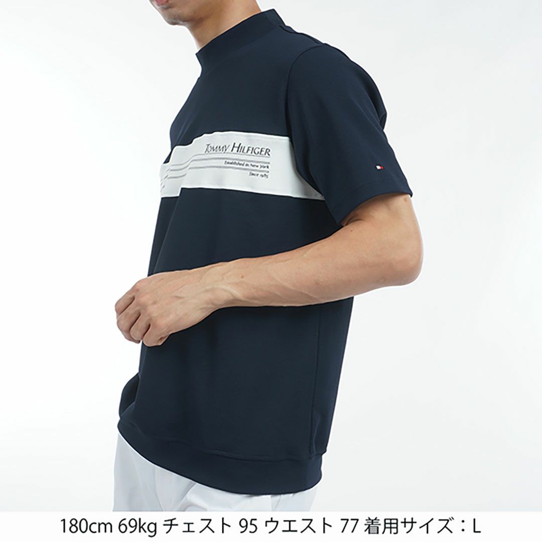 トミー ヒルフィガー ゴルフ Tommy Hilfiger Golf メンズ メンズ カラーブロック 半袖モックネックシャツ THMA505 詳細17
