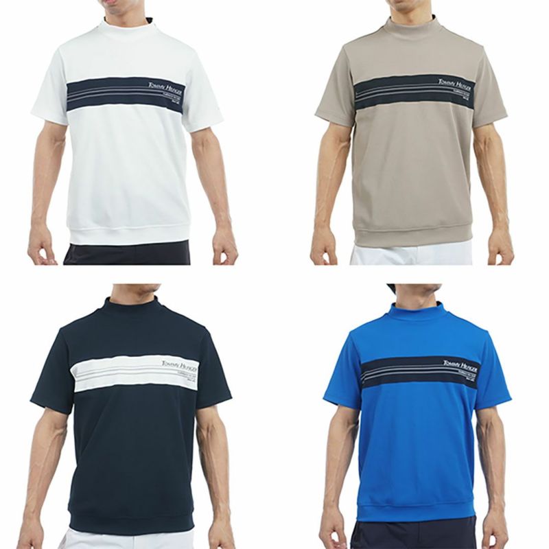 トミー ヒルフィガー ゴルフ Tommy Hilfiger Golf メンズ メンズ カラーブロック 半袖モックネックシャツ THMA505 詳細19