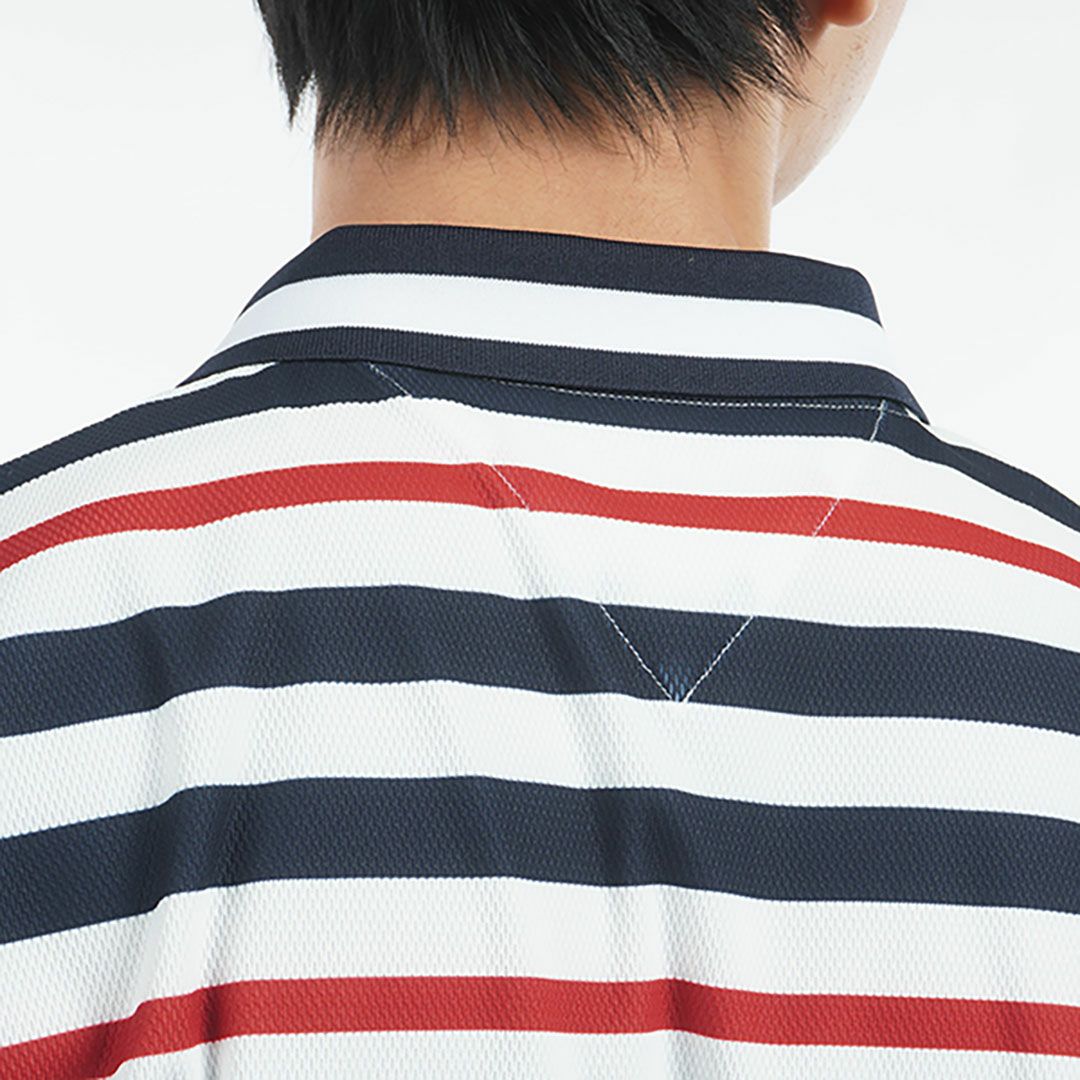 トミー ヒルフィガー ゴルフ Tommy Hilfiger Golf メンズ メンズ マルチボーダー 半袖ポロシャツ THMA506 詳細9