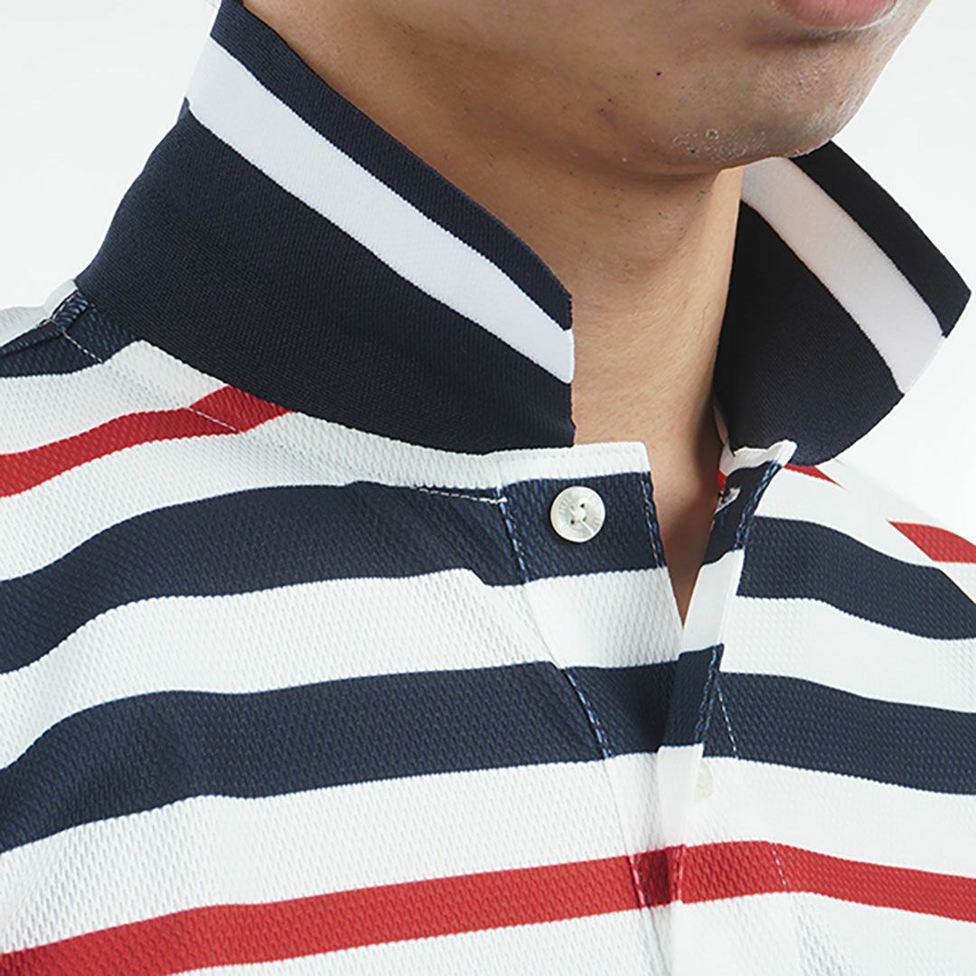 トミー ヒルフィガー ゴルフ Tommy Hilfiger Golf メンズ メンズ マルチボーダー 半袖ポロシャツ THMA506 詳細10