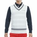 トミー ヒルフィガー ゴルフ Tommy Hilfiger Golf メンズ メンズ シャドーストライプ クリケットニットベスト THMA510 詳細2