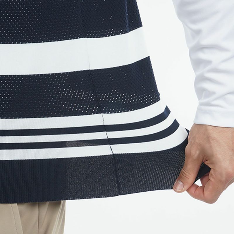 トミー ヒルフィガー ゴルフ Tommy Hilfiger Golf メンズ メンズ シャドーストライプ クリケットニットベスト THMA510 詳細8
