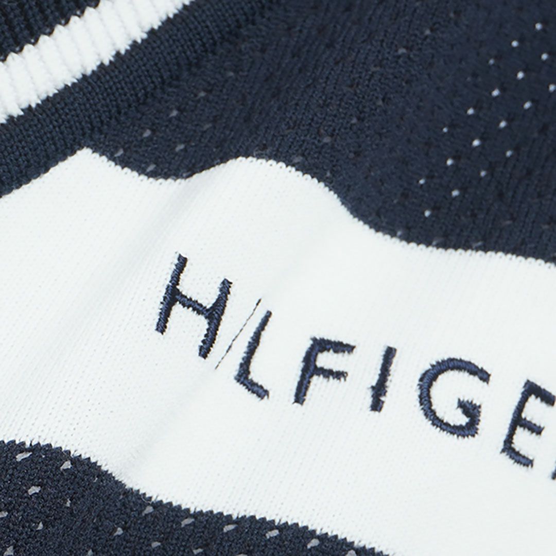 トミー ヒルフィガー ゴルフ Tommy Hilfiger Golf メンズ メンズ シャドーストライプ クリケットニットベスト THMA510 詳細11