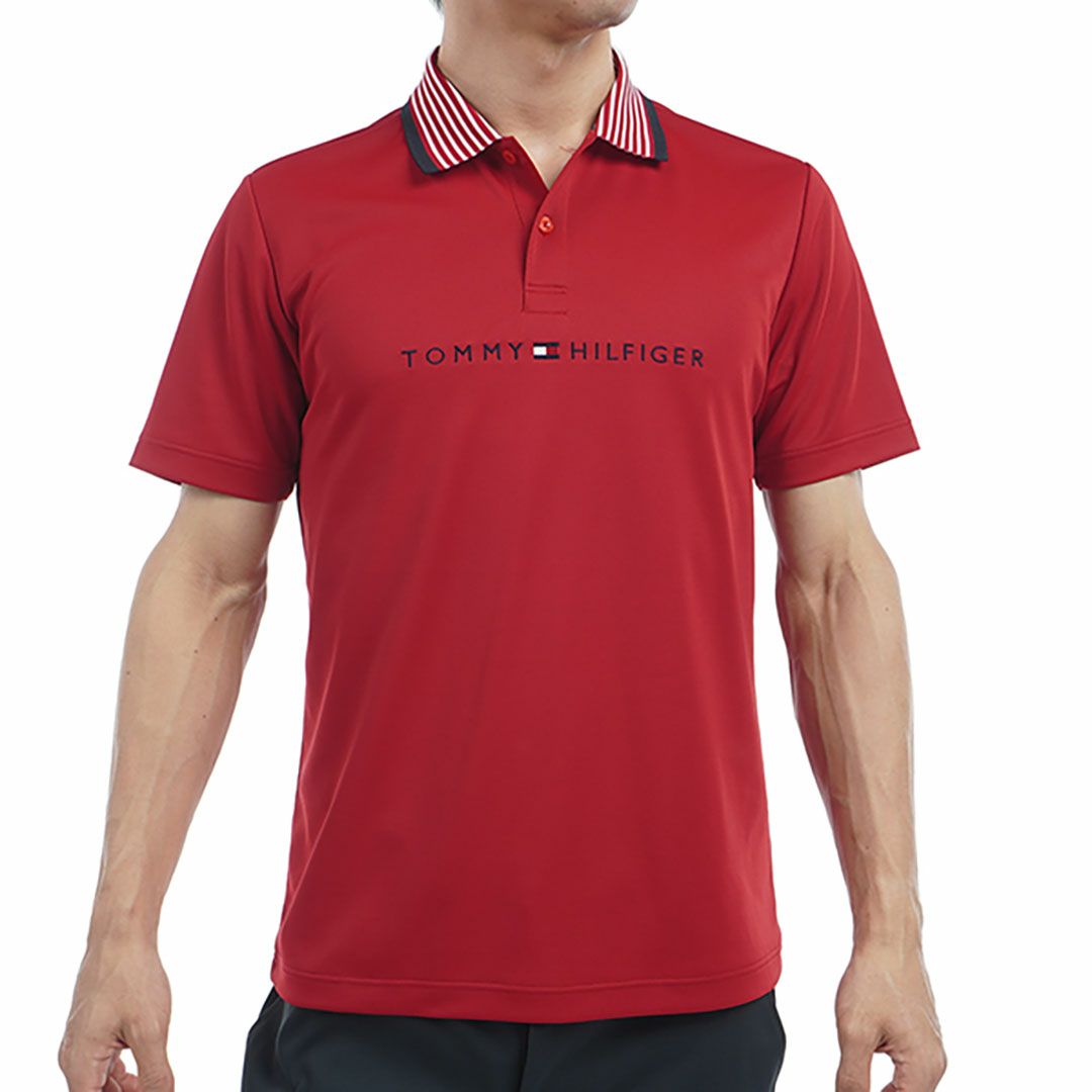 トミー ヒルフィガー ゴルフ Tommy Hilfiger Golf メンズ メンズ エッセンシャルストライプカラー 半袖ポロシャツ THMA513 詳細4