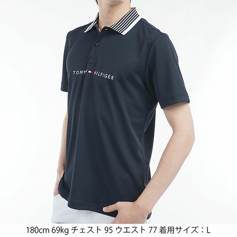 トミー ヒルフィガー ゴルフ Tommy Hilfiger Golf メンズ メンズ エッセンシャルストライプカラー 半袖ポロシャツ THMA513 詳細7